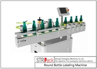 Máquinas de etiquetas quadradas redondas autoadesivas da etiqueta da garrafa com formato flexível