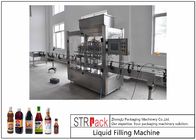 Máquina de enchimento líquida linear automática de 16 bocais, máquina de engarrafamento plástica