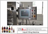 Máquina de enchimento líquida linear automática de 16 bocais, máquina de engarrafamento plástica