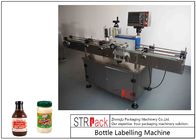 Máquina de etiquetas autoadesiva vertical da garrafa redonda com controle 120 BPM do PLC