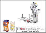 Tipo máquina do eixo helicoidal de enchimento semi automática do saco do pó máquina/5-50kg do enchimento do pó
