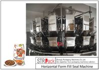 Máquina de empacotamento do malote de Premade do saco de Doypack dos alimentos para animais de estimação com a multi máquina principal da escala e do detector de metais