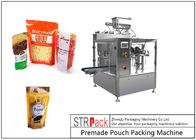 Máquina de embalagem giratória do malote automático de Doypack da máquina de embalagem da pasta de tomate com controle do PLC para o empacotamento de alimento líquido