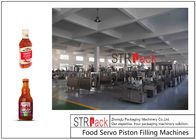 O PLC automático de Chili Sauce Piston Filling Machine controlou 12 bocais 250ML