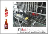 O PLC automático de Chili Sauce Piston Filling Machine controlou 12 bocais 250ML