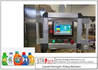 Máquina de enchimento detergente líquida do champô automático da garrafa com linha de empacotamento tampando
