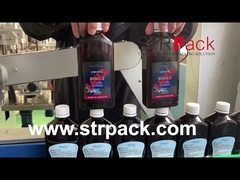 Parte dianteira de alta velocidade & garrafa traseira da máquina de etiquetas rotulagem lateral dobro