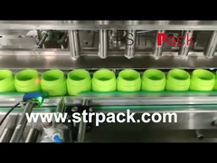 A máquina tampando de enchimento do pistão volumétrico de creme da pomada à pasta de embalagem desnata o gel da loção da emulsão