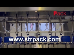 máquina de etiquetas tampando plástica da máquina da máquina de enchimento de Jerry Can Liquid Net Weigh do cilindro 20L