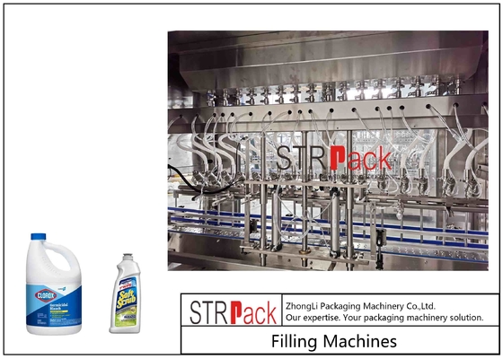 Tipo linear máquina de enchimento diária líquida química 220V/50Hz da gravidade do uso