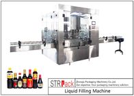 24 máquinas de enchimento líquidas automáticas do bocal principal para 0,5 - molho do vinho 2L/soja