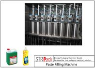 Máquina de enchimento do pistão da lavagem da louça de 8 cabeças com a máquina de enchimento servo da pasta da grande capacidade do enchimento 3000 B/H