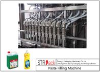 Máquina de enchimento do pistão da lavagem da louça de 8 cabeças com a máquina de enchimento servo da pasta da grande capacidade do enchimento 3000 B/H