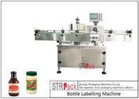 Máquina de etiquetas autoadesiva vertical da garrafa redonda com controle 120 BPM do PLC