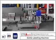 Máquina de etiquetas lateral dobro automática da garrafa para o detergente do óleo 5-25L/cilindro do champô
