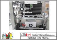 A máquina de etiquetas automática completa da luva do psiquiatra para garrafas enlata a capacidade 100-350 BPM dos copos