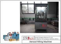 Capacidade de máquina automática giratória 3600CPH do enchimento do gás do aerossol para o gás do butano