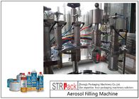 Capacidade de máquina automática giratória 3600CPH do enchimento do gás do aerossol para o gás do butano