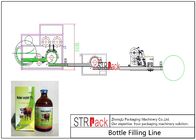 Linha do engarrafamento do líquido da medicina veterinária/linha líquida da máquina enchimento da garrafa