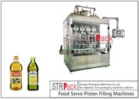 Condução vegetal comestível do servo motor de Olive Oil Piston Filling Machine de 5 litros
