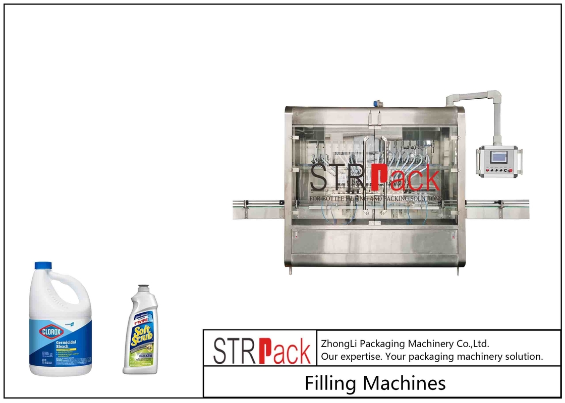 Tipo linear máquina de enchimento diária líquida química 220V/50Hz da gravidade do uso